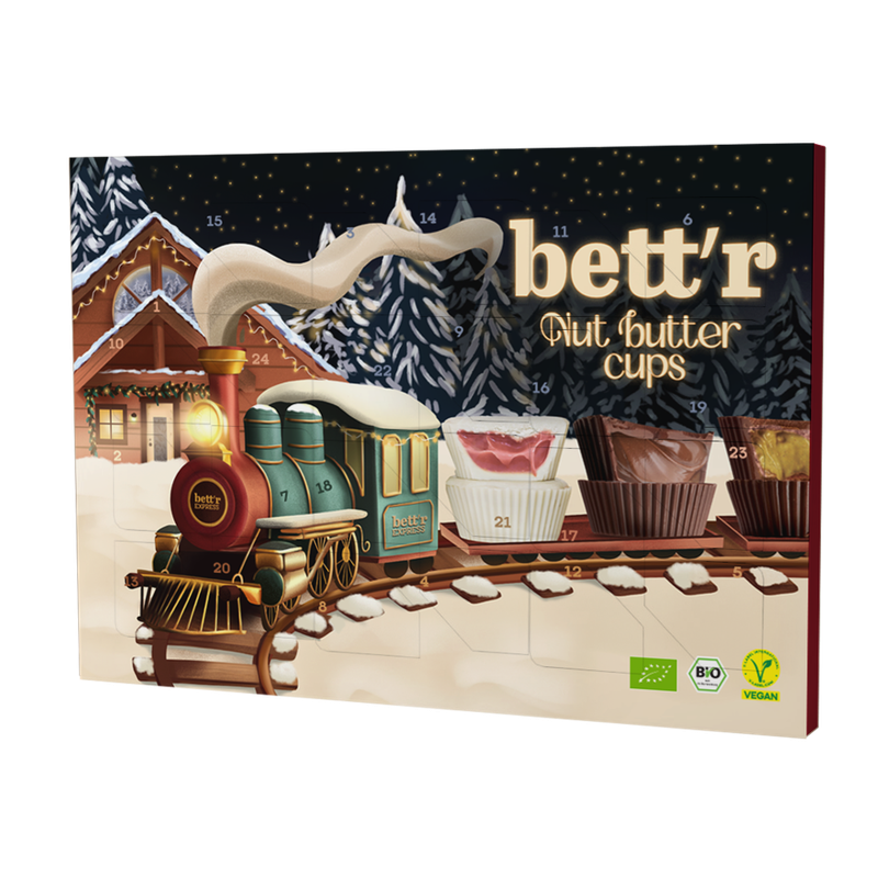 Bett'r Adventskalender Nut Butter Cups 312 g Bettr - Produktbild