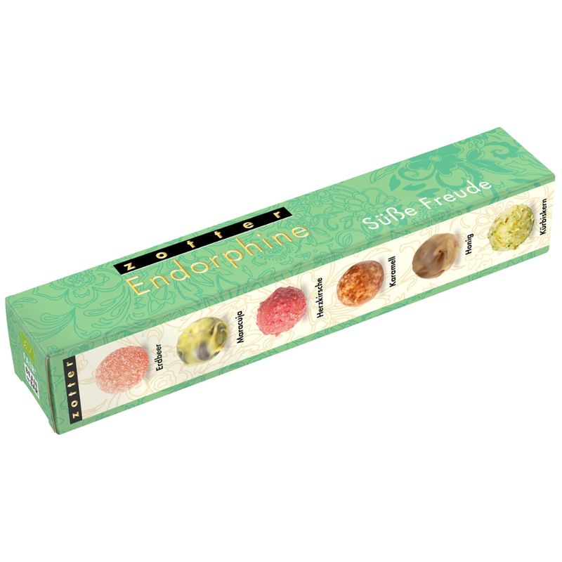 Zotter Schokolade Endorphine "Süße Freude" - 6 Kugeln - Produktbild
