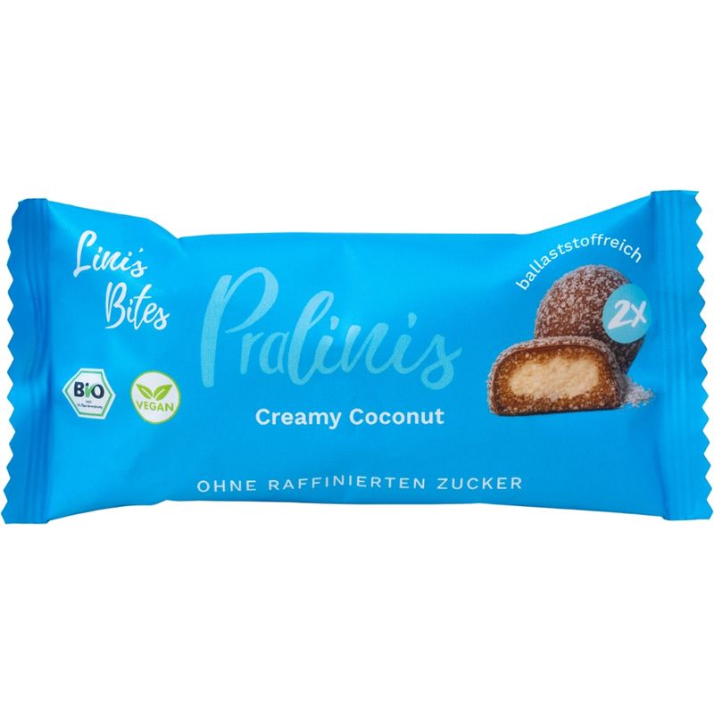 Lini's Bites Creamy Coconut Pralinis Bio Dattel-Kugeln - Produktbild