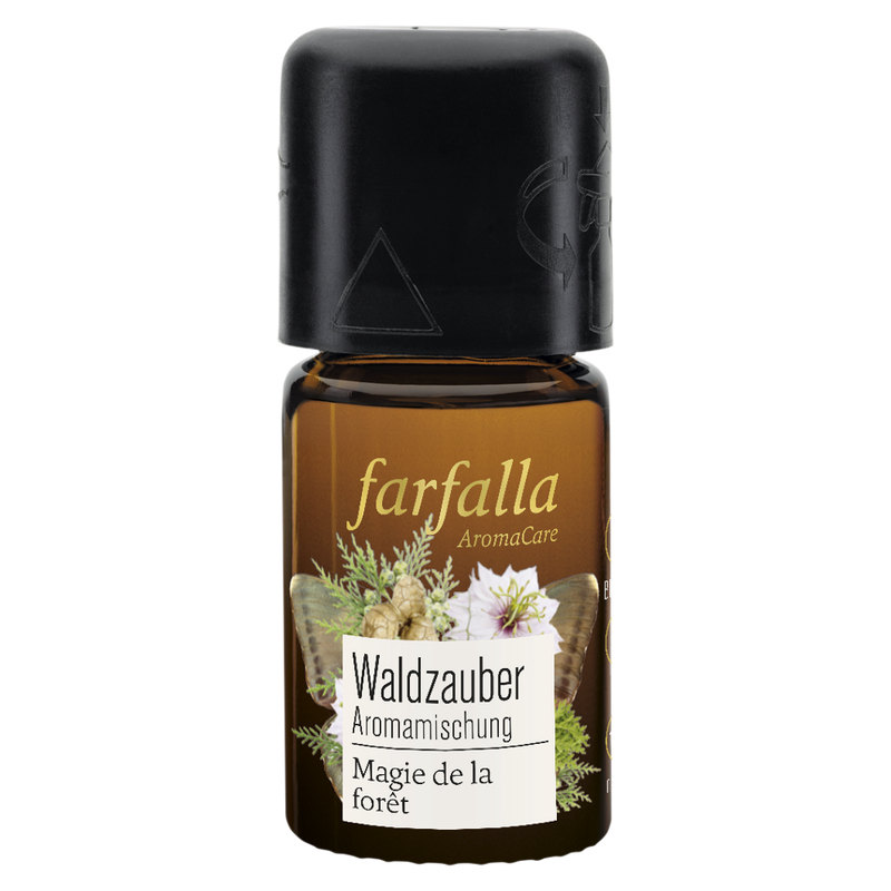 farfalla beschützt sein, Zirbelkiefer, Waldzauber Aromamischung, 5ml - Produktbild
