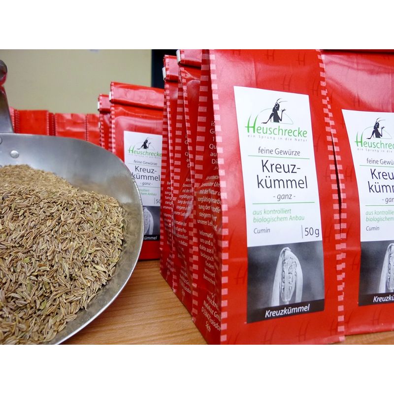 Heuschrecke Kreuzkümmel, Cumin, ganz, kbA - Produktbild