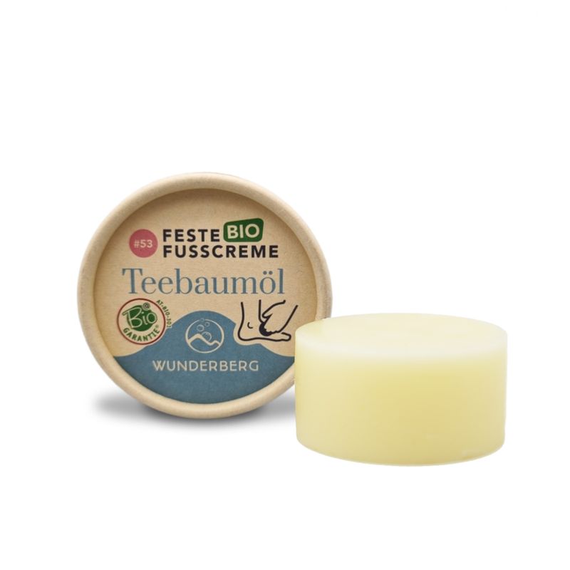 Wunderberg Feste BIO Fußcreme #53 Teebaumöl - 40g - Produktbild