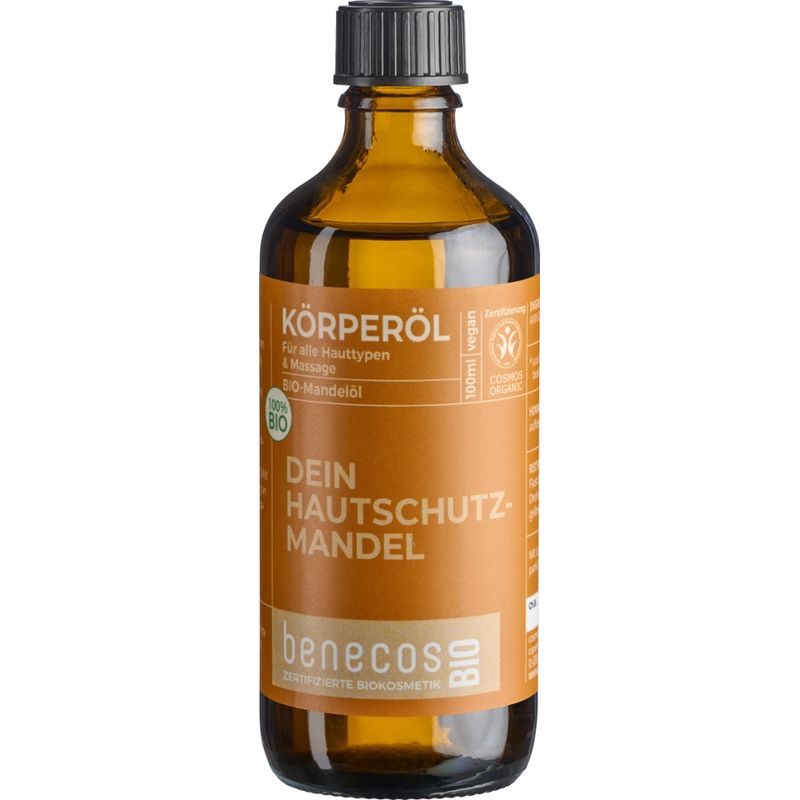 benecos benecosBIO Körperöl Bio-Mandelöl - DEIN HAUTSCHUTZMANDEL - Produktbild