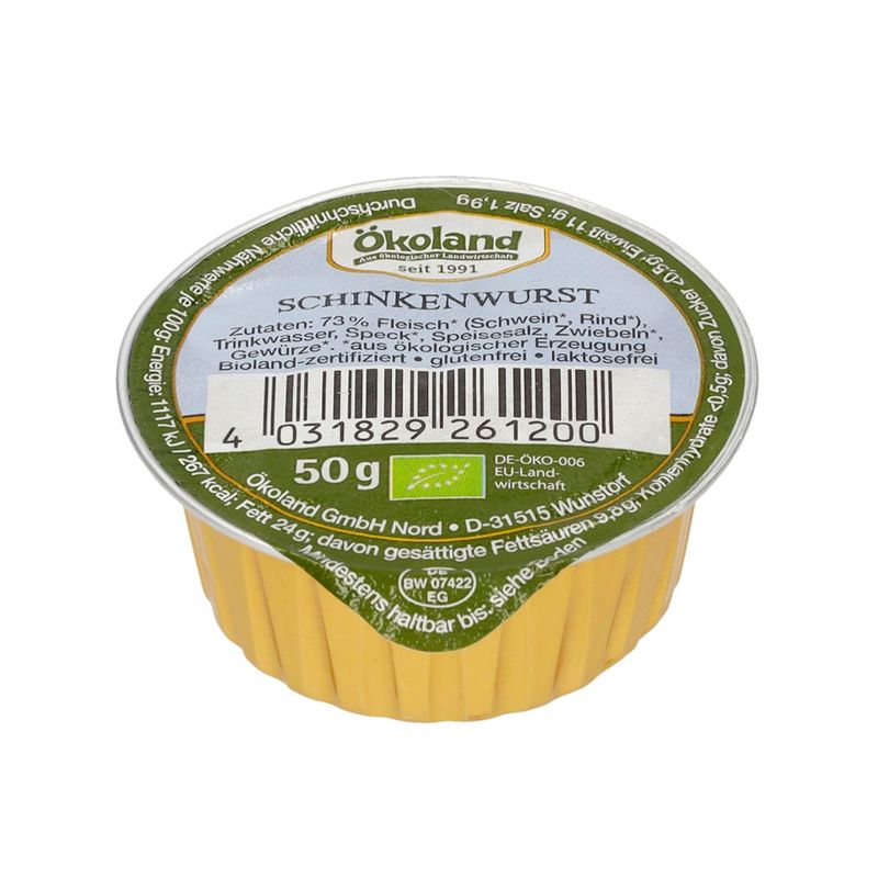 ÖKOLAND Schinkenwurst in Gourmet-Qualität - Produktbild