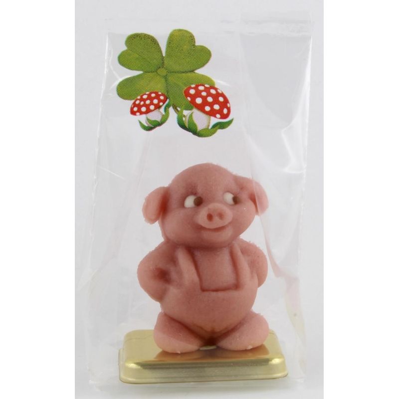 Funsch Marzipan BIO Schwein mit Latzhose - Produktbild