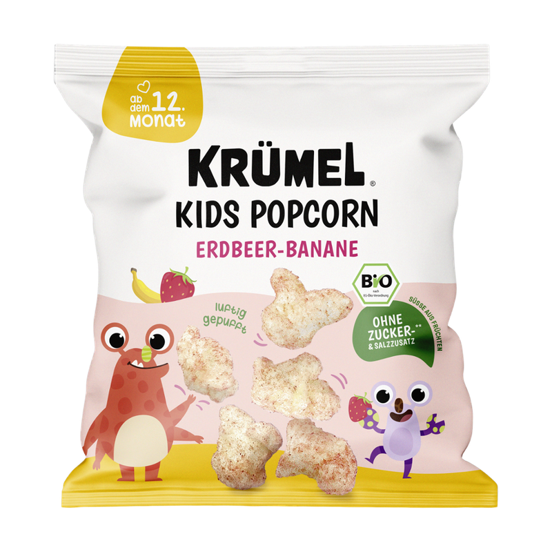 Krümel Krümel Bio Kids Pops Erdbeer-Banane - Produktbild