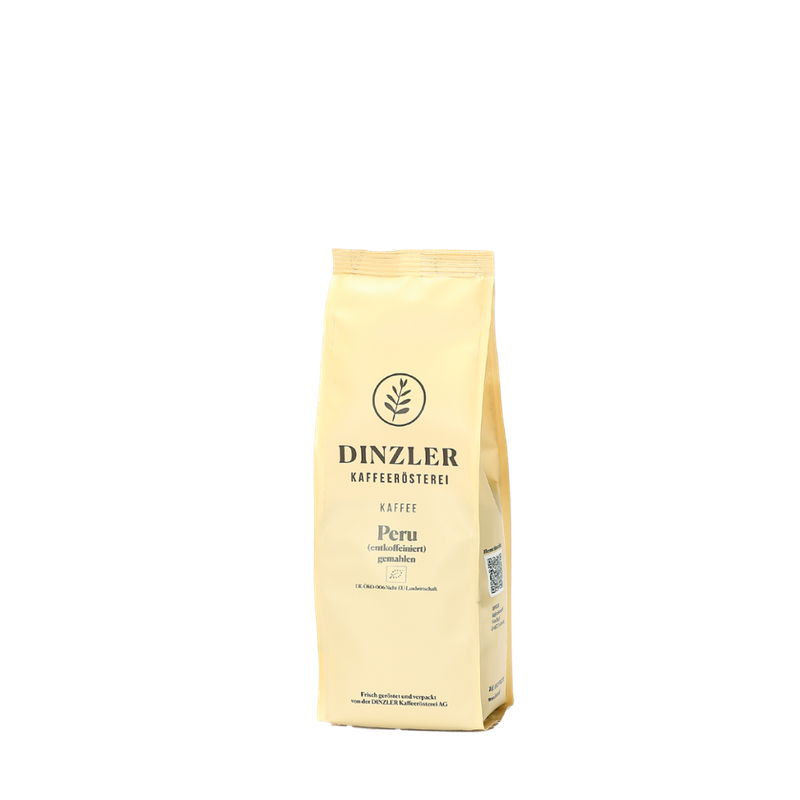 DINZLER Kaffeerösterei BIO Kaffee Peru Decaf Organico - 250g Beutel Bohnen - Produktbild