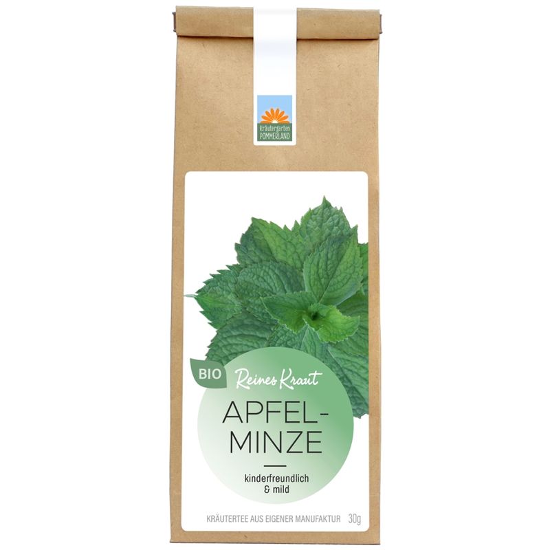 Kräutergarten Pommerland Bio Apfelminze in der Papiertüte - Mentha Rotundifolia - Produktbild