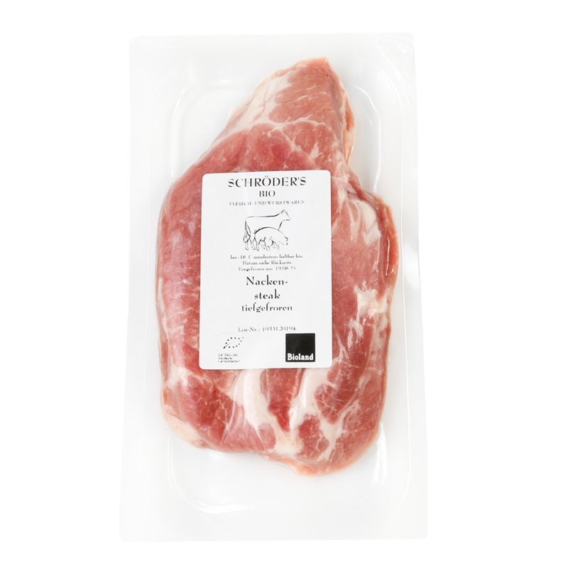 Schröder's Bio Fleisch- und Wurstwaren Nackensteak 180 g TK - Produktbild