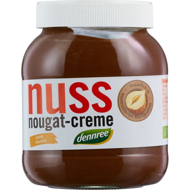dennree Nuss-Nougat-Creme mit 13% Haselnüssen - Produktbild