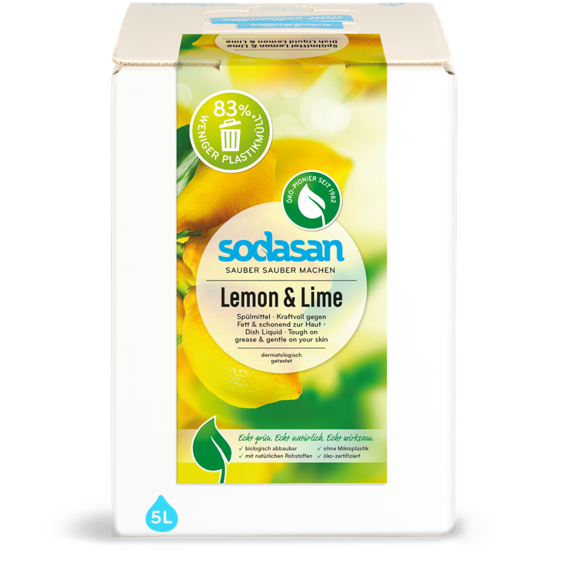 sodasan Dish Liquid Lemon & Lime 5l BiB - Produktbild