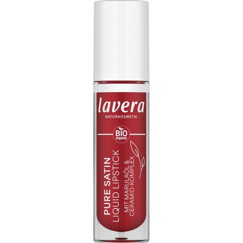 lavera Pure Satin Liquid Lipstick -Poppy Red 01- - Produktbild