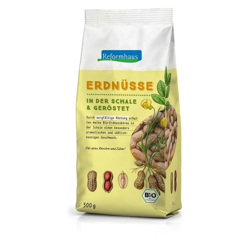 Reformhaus Erdnüsse in der Schale gerö. bio - Produktbild