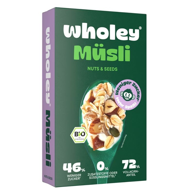 Wholey Wholey Good Mood Müsli Nuts & Seeds - Produktbild