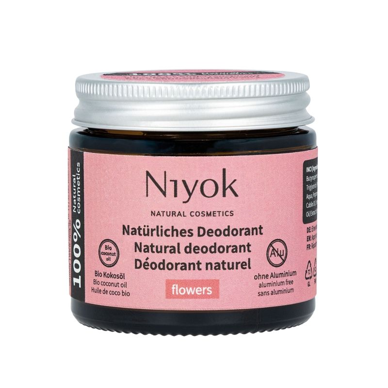 Niyok NIYOK - Crème Déodorante Anti-Transpirante 2 en 1 : Fleurs - Produktbild