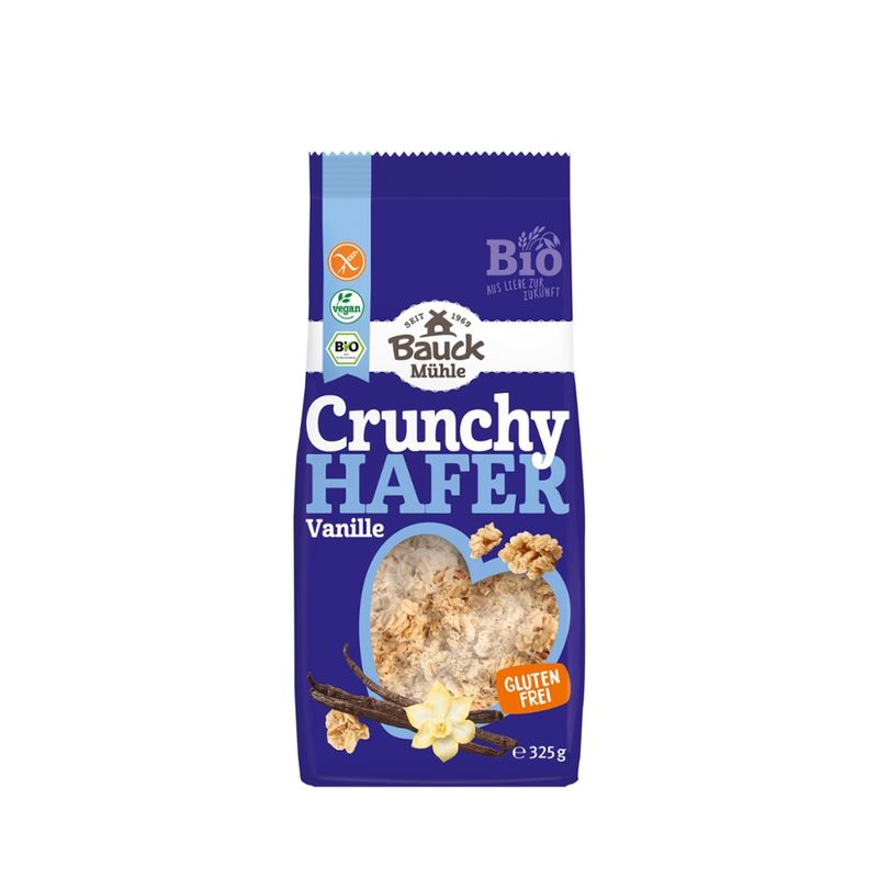Bauck Mühle Hafer Crunchy Vanille gf Bio - Produktbild