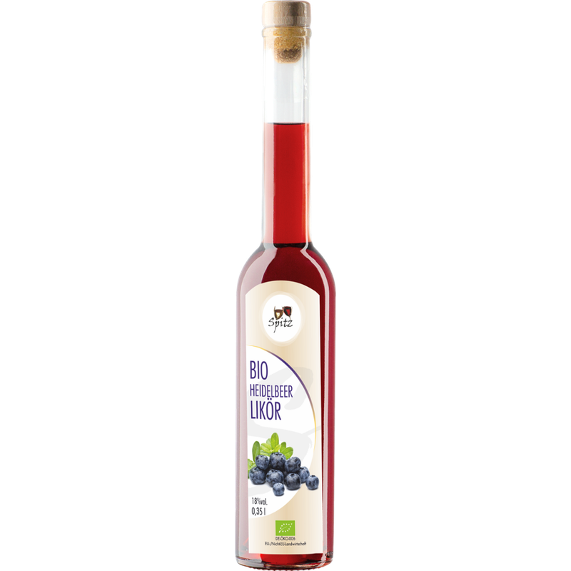 Spitz Bio Heidelbeer Likör mit Fruchtsaft 0.35 l, 18 vol% - Produktbild