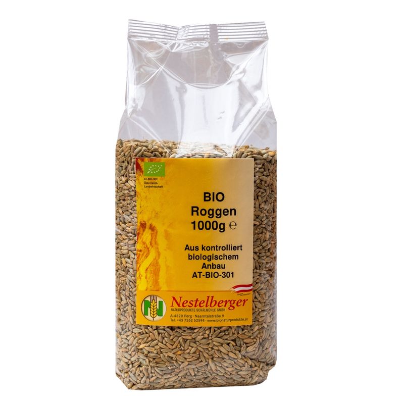 Nestelberger Bio Roggen 1kg - Produktbild