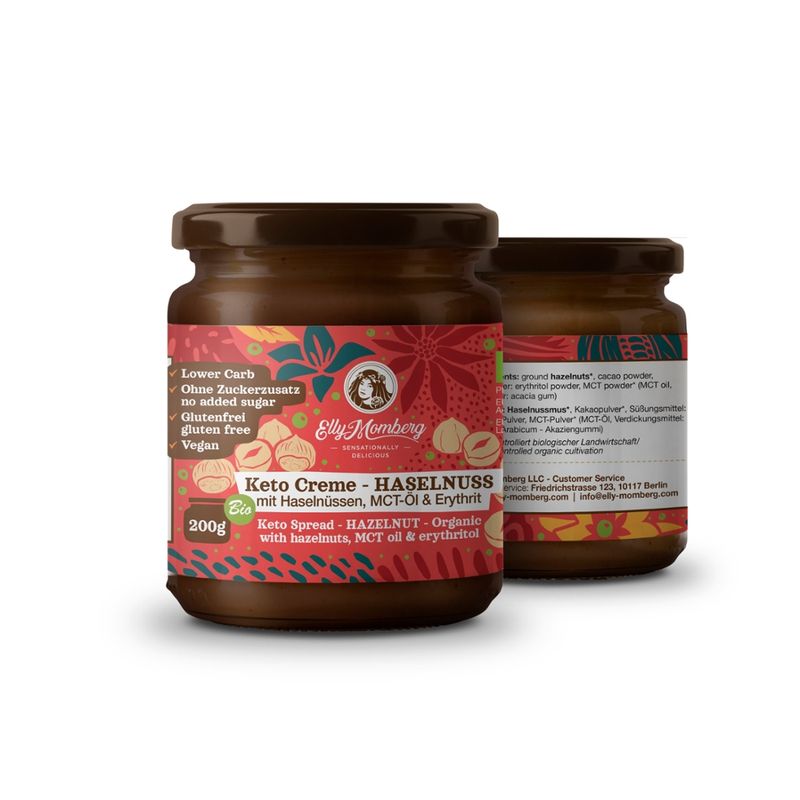 Elly Momberg Elly Momberg - Brotaufstrich - Keto-Creme - HASELNUSS - Schoko - Produktbild