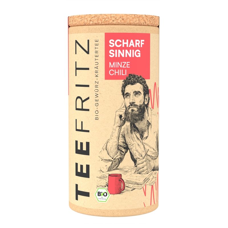 Biolotta TeeFritz Scharfsinnig - Bio Gewürz-Kräutertee mit Minze-Chili - Produktbild