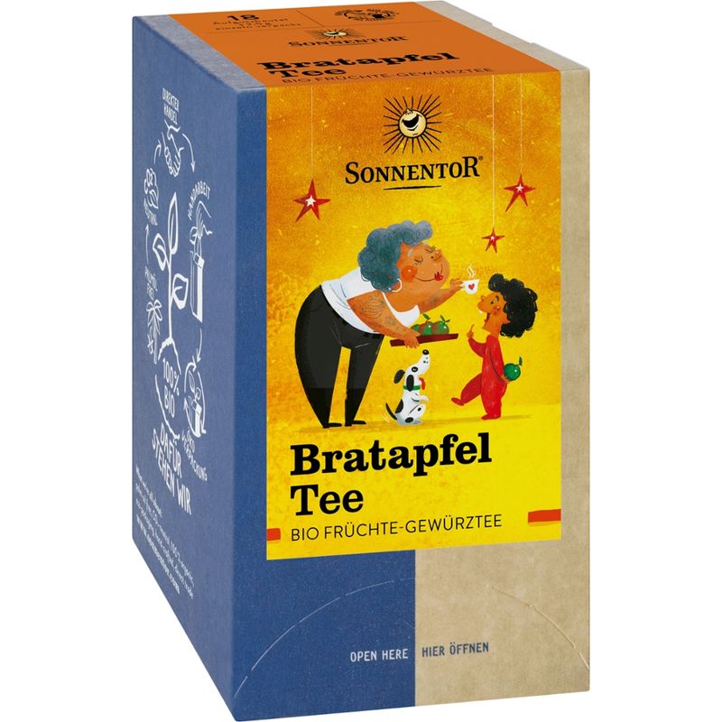 Sonnentor Bratapfel Tee, Doppelkammerbeutel - Produktbild