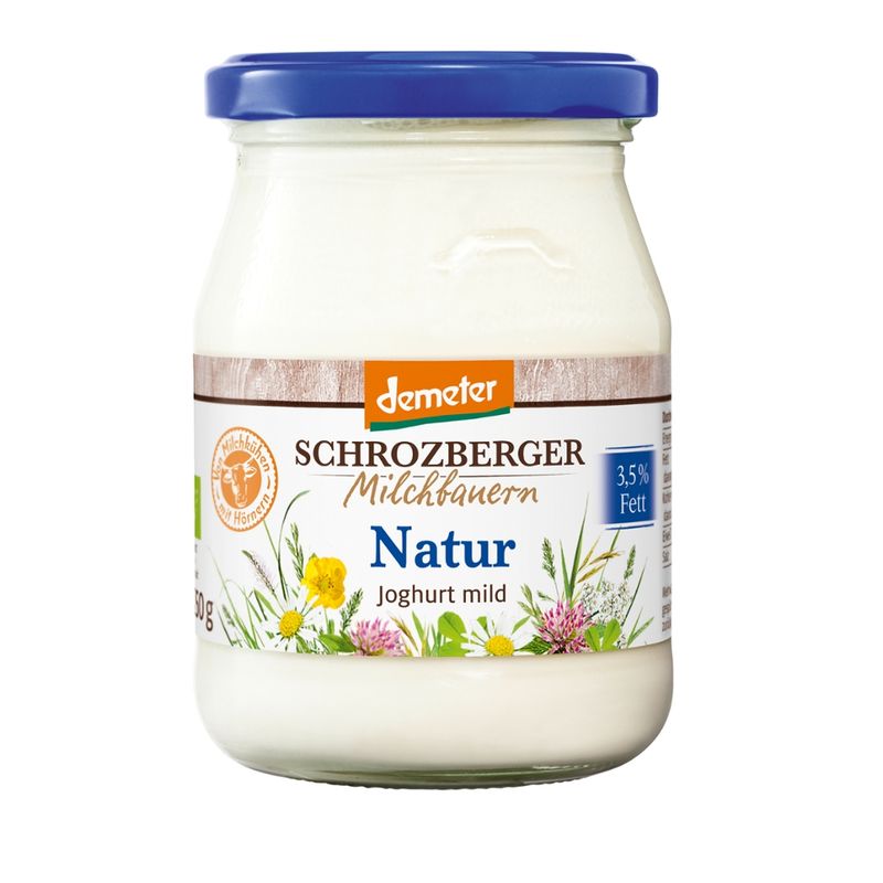 Schrozberger Milchbauern demeter Joghurt mild 250g natur - Produktbild