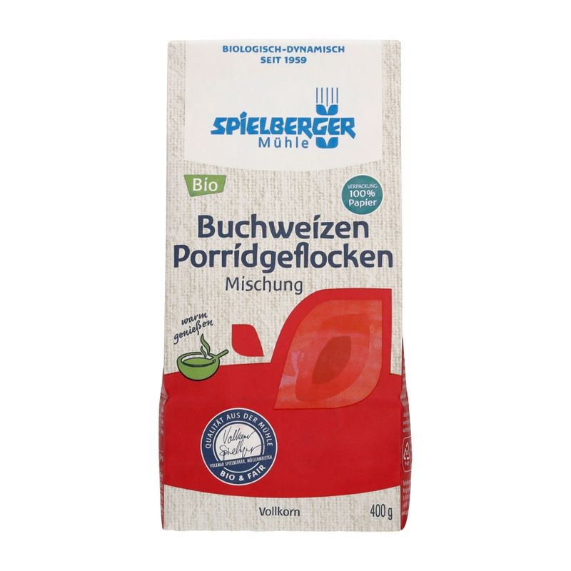Spielberger Mühle Buchweizen Porridgeflocken Mischung, kbA - Produktbild