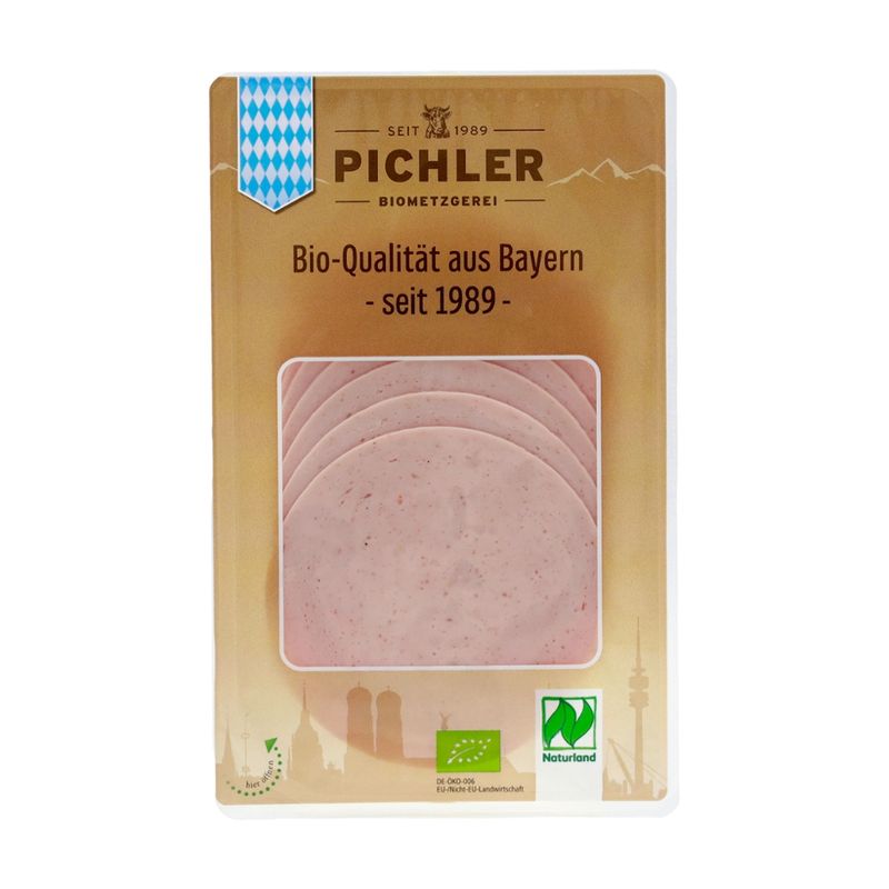 Biometzgerei Pichler Bio-Schinkenwurst, geschnitten, 70g, SB - Produktbild
