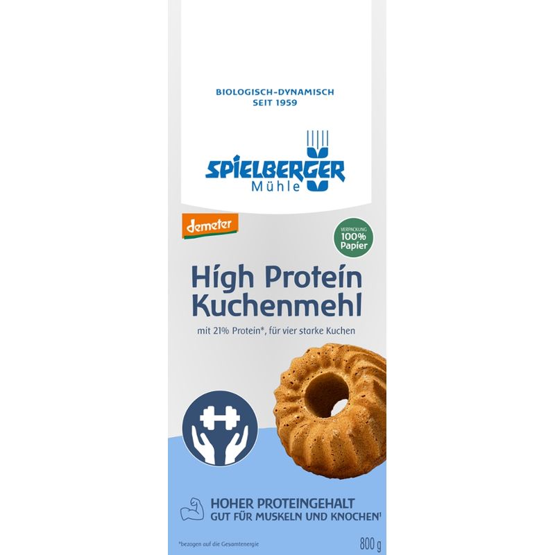 Spielberger Mühle High Protein Kuchenmehl, demeter - Produktbild
