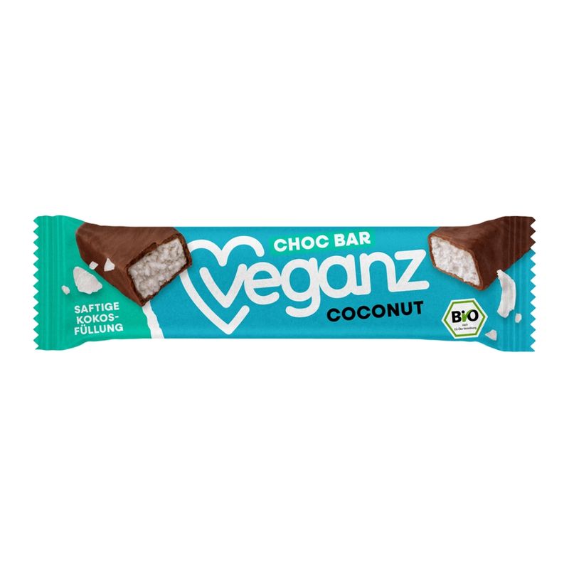 Veganz BIO Veganz Choc Bar Coconut 40g - Produktbild