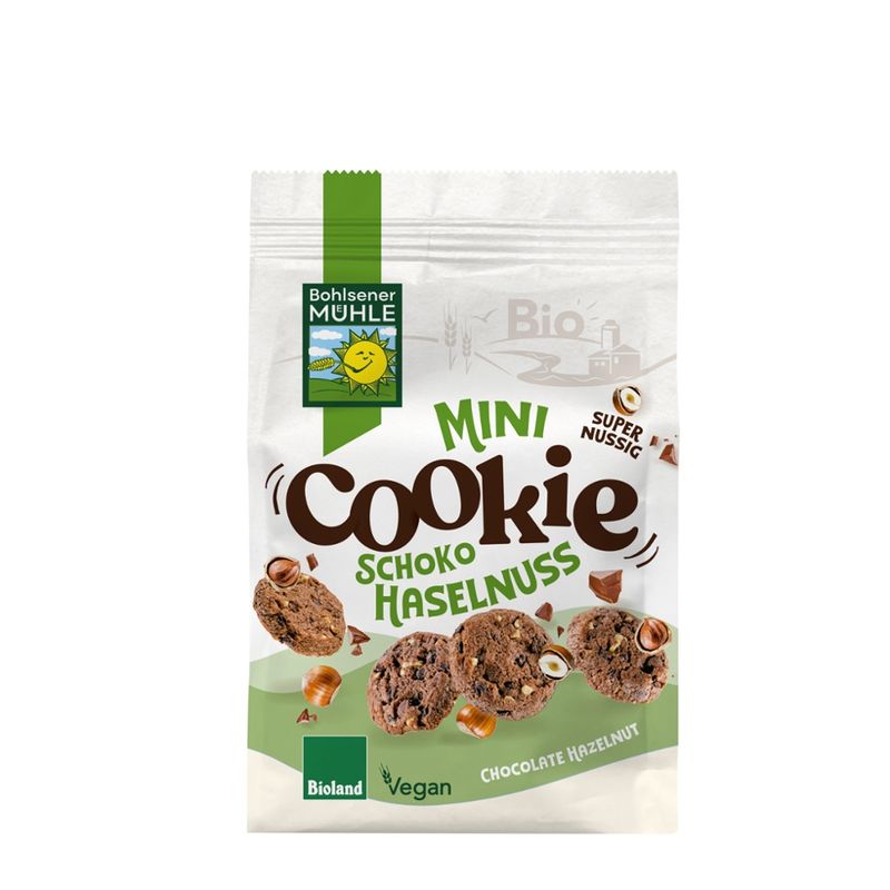 Bohlsener Mühle Bio Mini Cookie Schoko Haselnuss Bioland - Produktbild