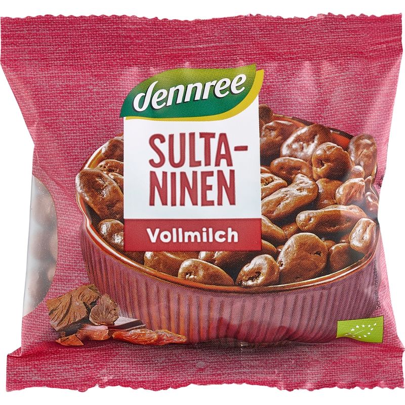 dennree Sultaninen in Vollmilchschokolade - Produktbild