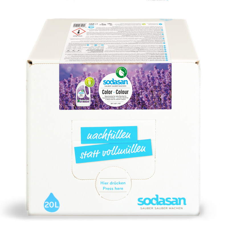 sodasan Colour Laundry Liquid Lavender 20l BiB - Produktbild