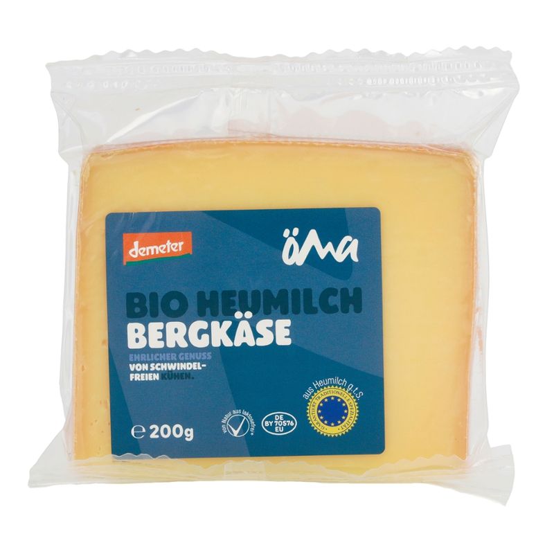 ÖMA ÖMA Heumilch Bergkäse, Demeter - SB - Produktbild