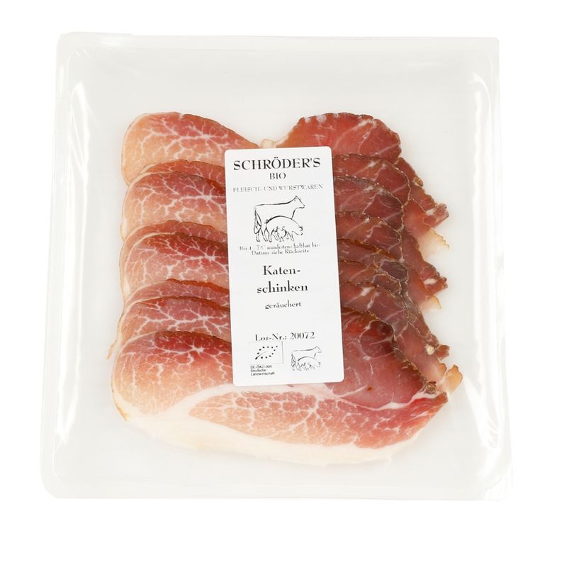 Schröder's Bio Fleisch- und Wurstwaren Katenschinken 80 g geräuchert - Produktbild