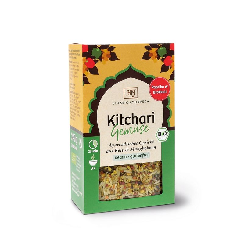 Classic Ayurveda Kitchari Gemüse, Ayurvedisches Gericht, bio, 240 g - Produktbild