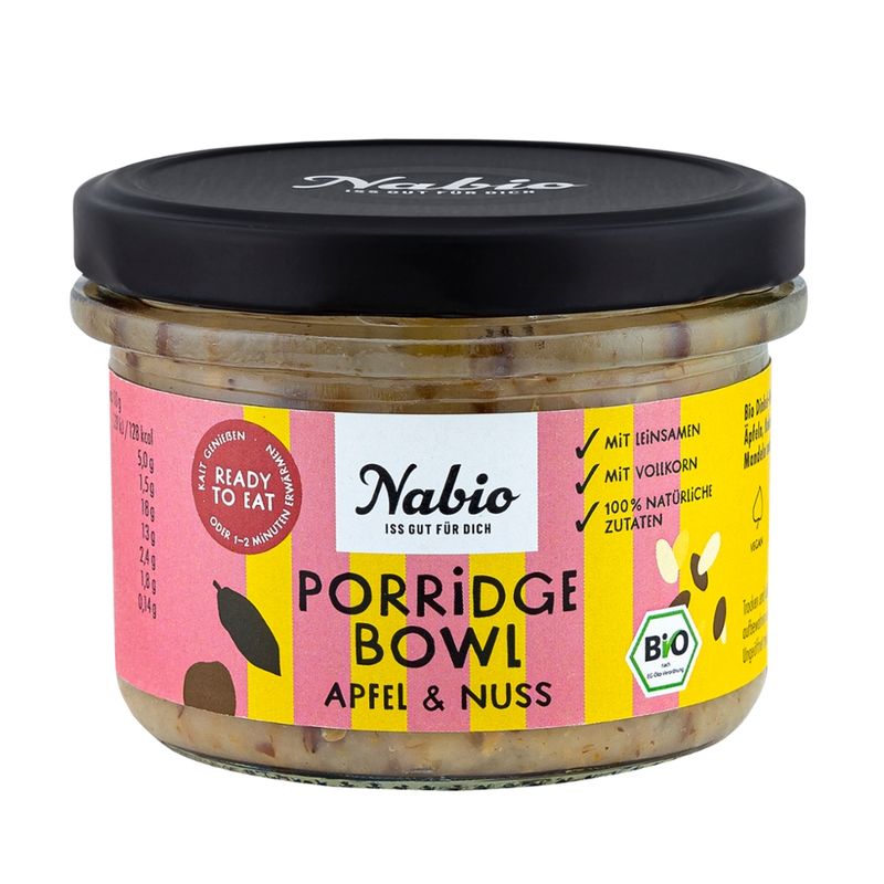 Nabio Nabio Porridge Bowl Apfel & Nuss - Produktbild
