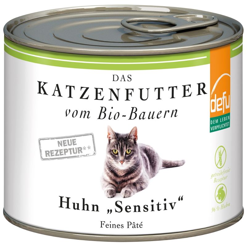 defu - Das Tierfutter vom Bio-Bauern Katze Huhn "Sensitiv" - Produktbild