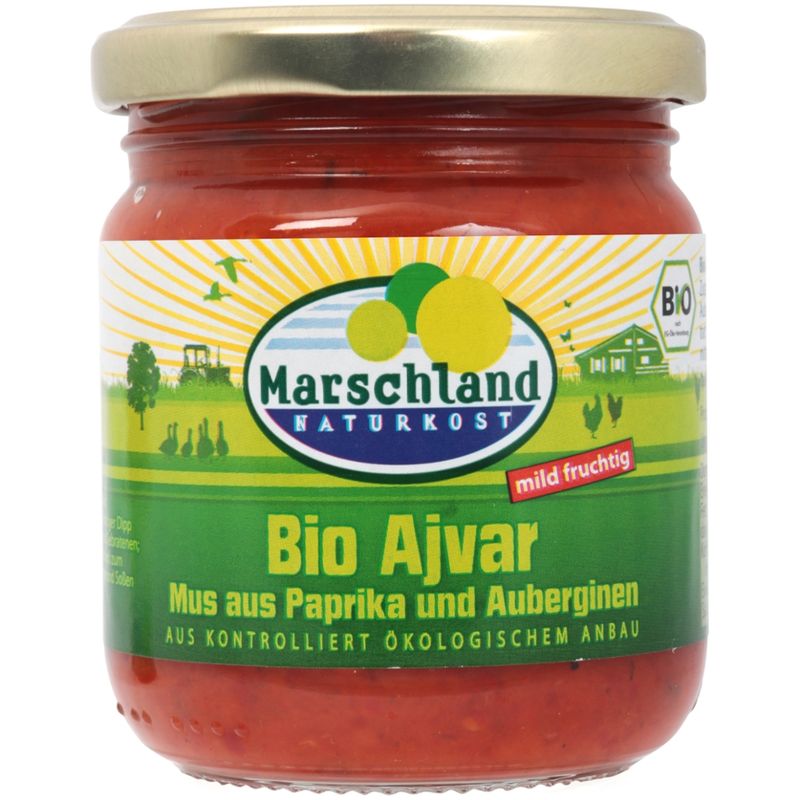 Marschland  Bio-Ajvar mild 210 ml Gl. MARSCHLAND - Produktbild