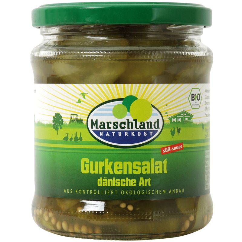Marschland  Bioland Bio-Gurkensalat 370 ml Gl. MARSCHLAND - Produktbild