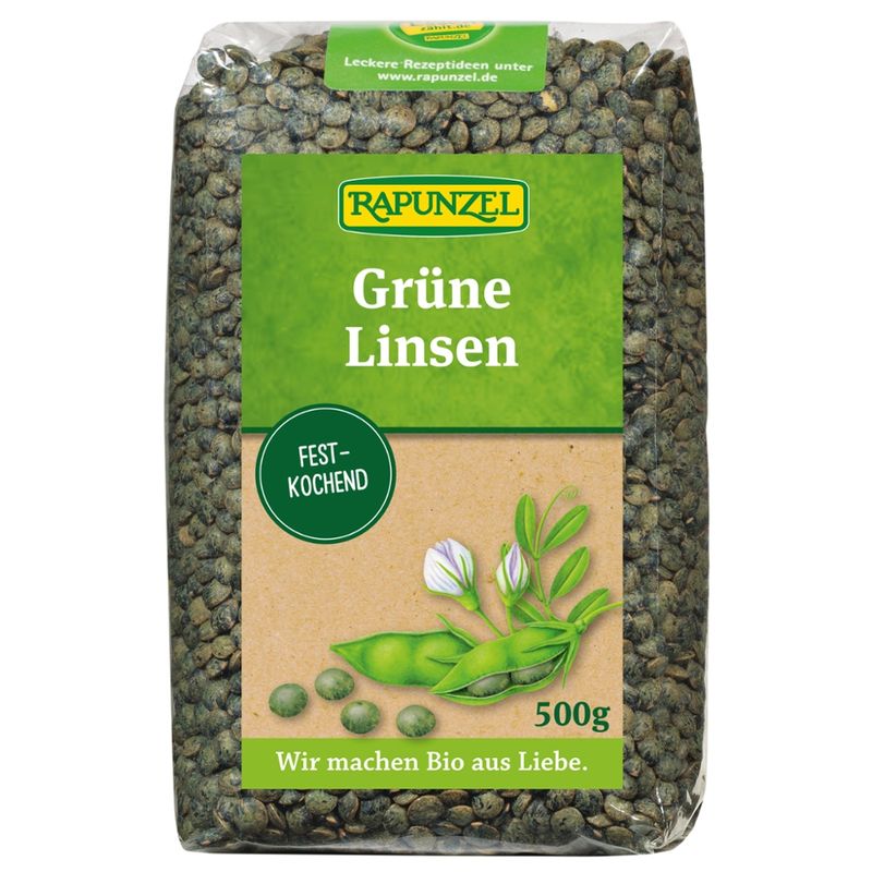 Rapunzel Linsen grün - Produktbild