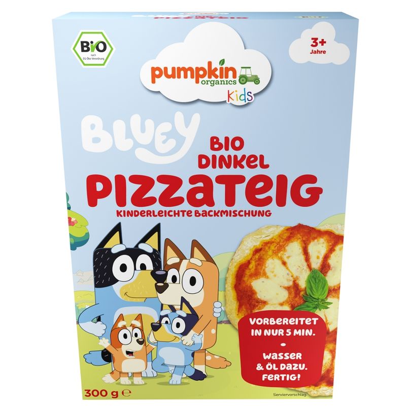 Pumpkin Organics Bluey Bio Dinkel Pizzateig - Produktbild