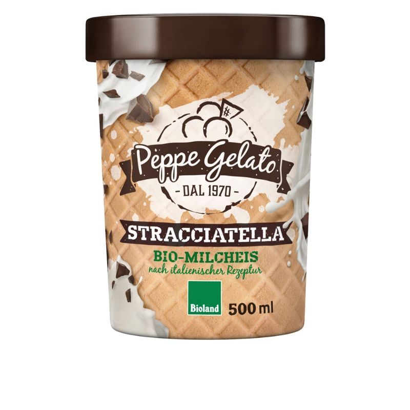 Peppe Gelato  Peppe Gelato Stracciatella Bio-Milcheis - Produktbild