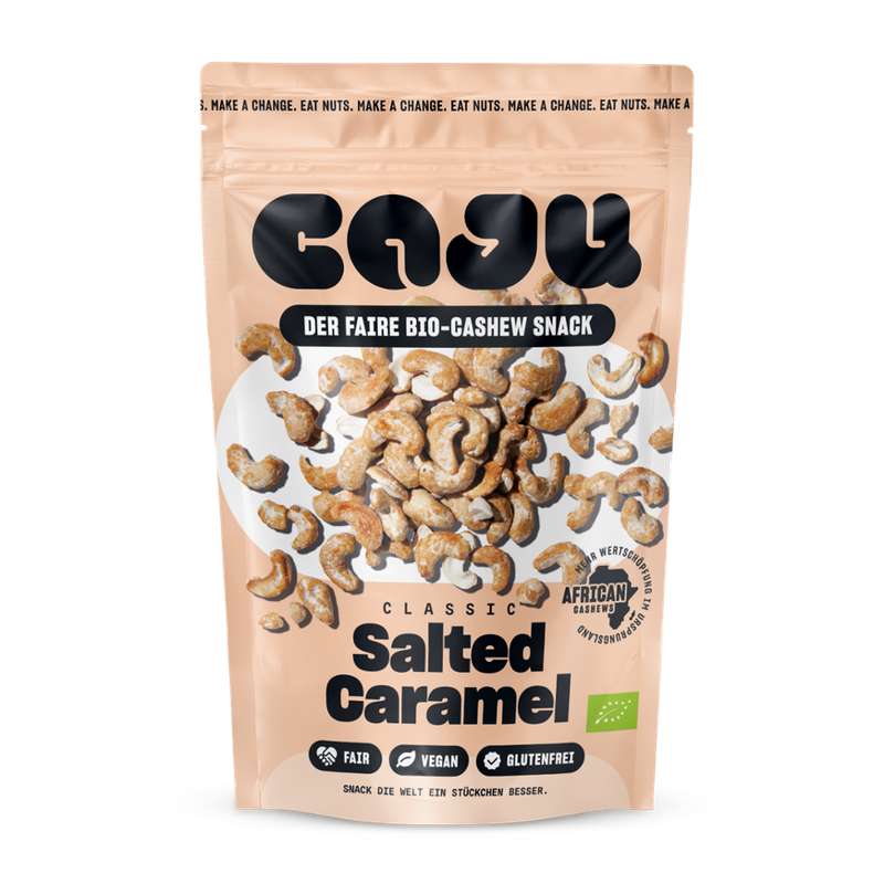 caju caju Bio Cashew Snack Salted Caramel 140g - Produktbild