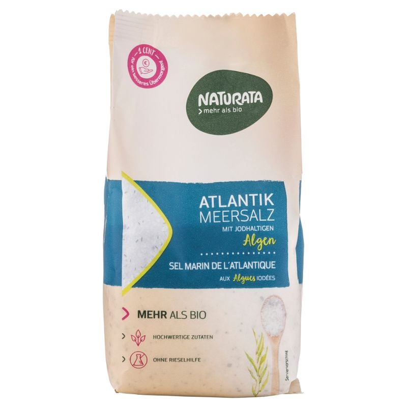NATURATA Atlantik Meersalz, mit jodhaltigen  Bio Algen - Produktbild