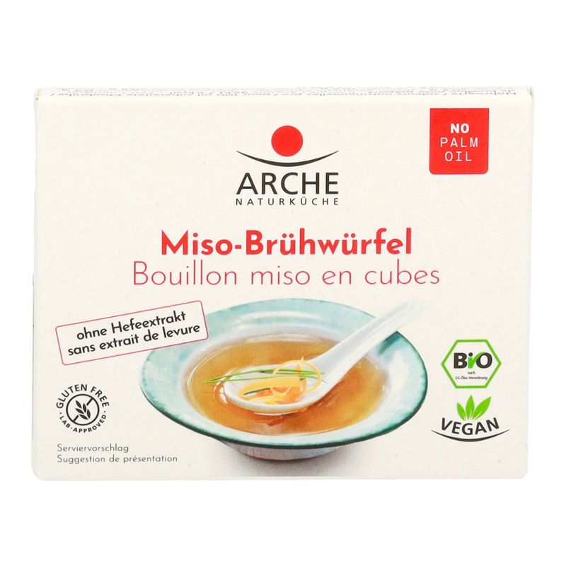 Arche Naturküche Miso-Brühwürfel, Cubes de bouillon miso, sans ajout de levure - Produktbild