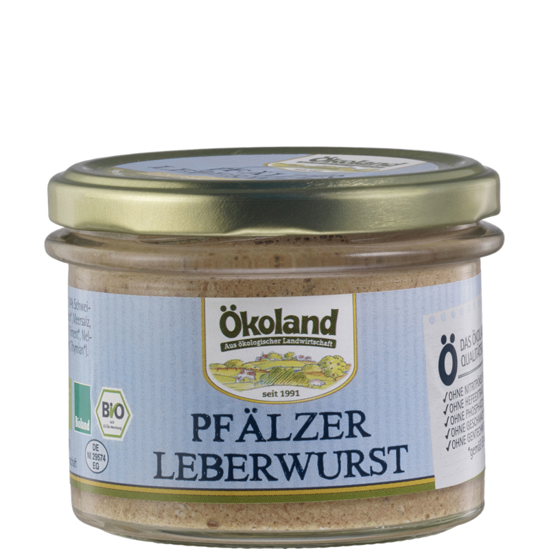 ÖKOLAND Pfälzer Leberwurst in Gourmet-Qualität - Produktbild