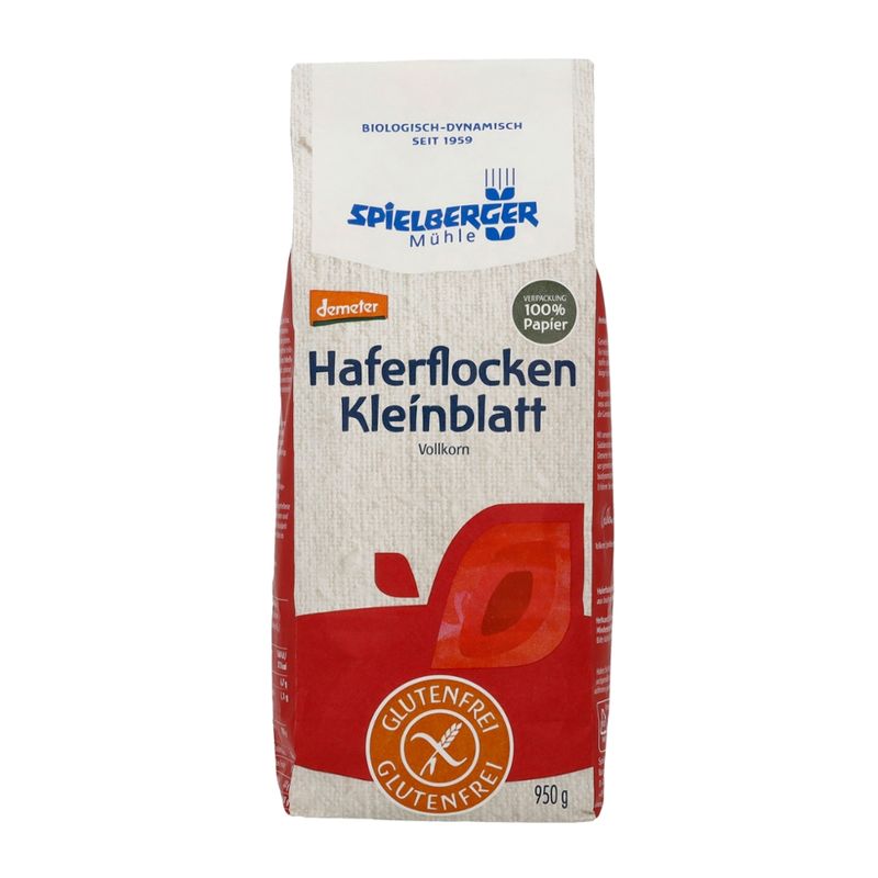 Spielberger Mühle Haferflocken Kleinblatt, glutenfrei, demeter - Produktbild