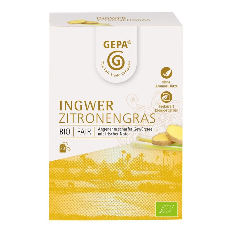 GEPA - The Fair Trade Company Bio Ingwer Zitronengras - Produktbild