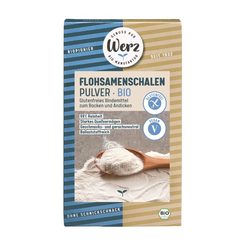 Naturkornmühle Werz Werz Flohsamenschalen-Pulver, BIO - Produktbild